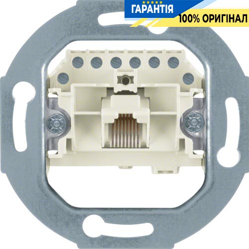 Механізм розетки інформаційної UAE 8-полюсний, Cat.3 Berker 4568