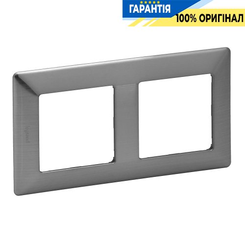 Рамка 2-а, Legrand Valena Life 754152, сталь