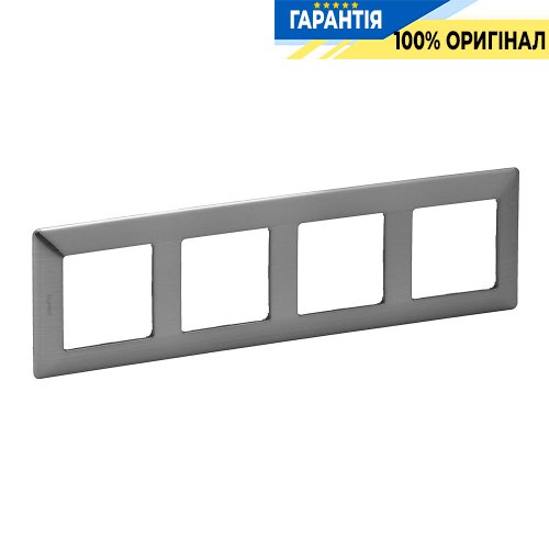 Рамка 4-ая, Legrand Valena Life 754154, сталь