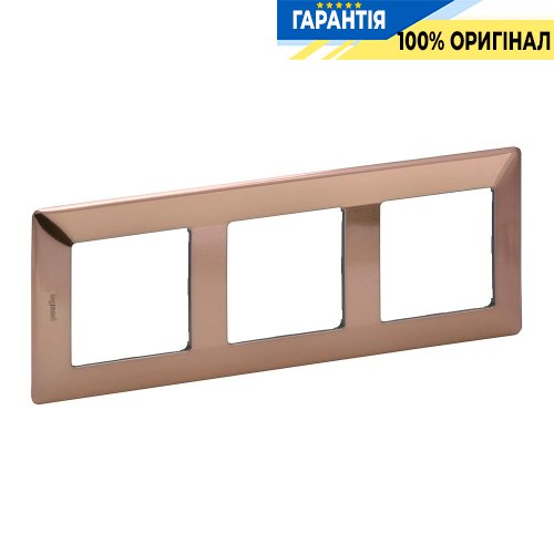 Рамка 3-ая, Legrand Valena Life 754163, медь