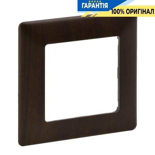 Рамка 1-а, Legrand Valena Life 754171, темне дерево