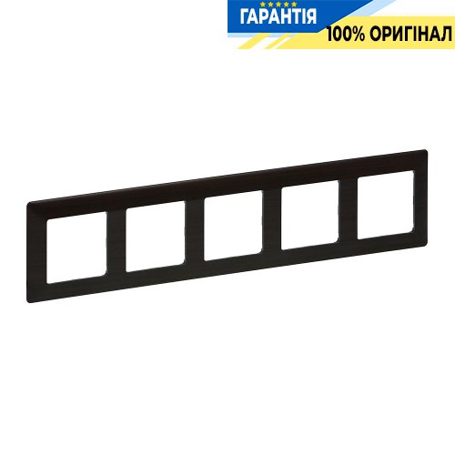 Рамка 5-а, Legrand Valena Life 754175, темне дерево