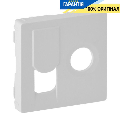Лицевая панель розетки TV+RJ45, Legrand Valena Life 754830, белый