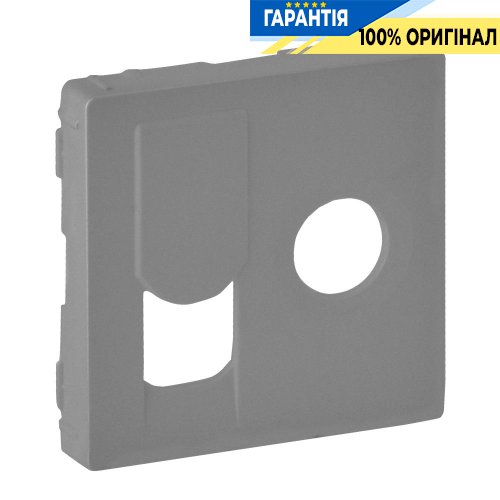 Лицевая панель розетки TV-RJ45, Legrand Valena Life 754832, алюминий