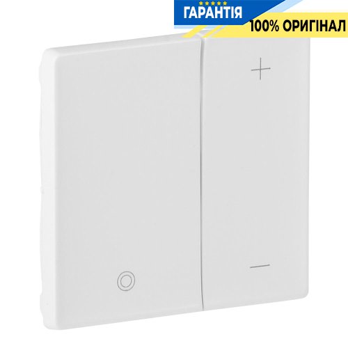 Лицьова панель світлорегулятора клавішного, Legrand Valena Life 754890, білий