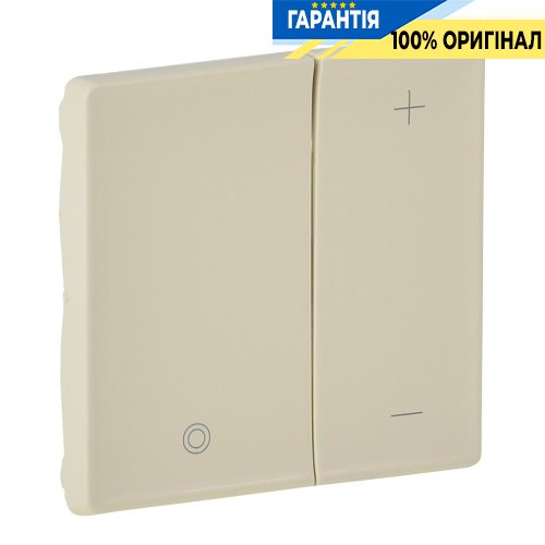 Лицьова панель світлорегулятора клавішного, Legrand Valena Life 754891, слонова кістка