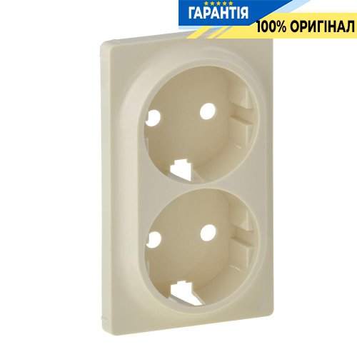 Лицевая панель 2-й розетки 2К+З, Legrand Valena Life 754951, слоновая кость
