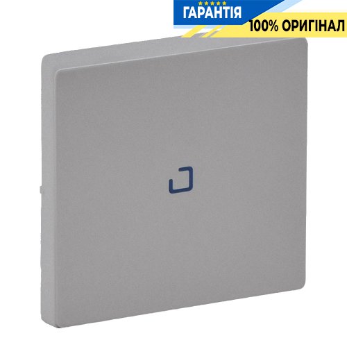 Клавіша для 1-кл вимикача з підсвічуванням, Legrand Valena Life 755102, алюміній