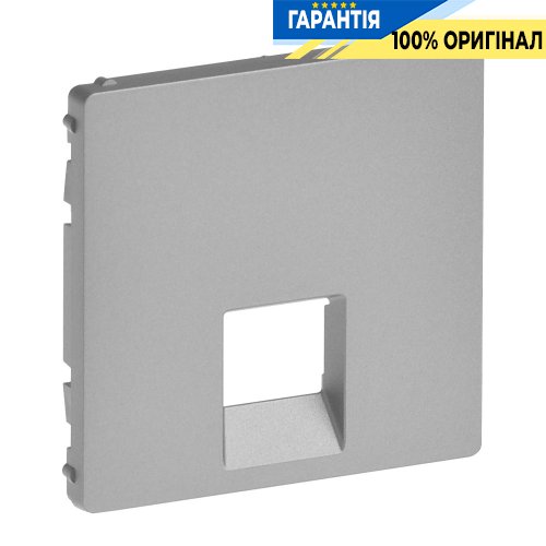 Лицевая панель для розетки RJ45/RJ11, Legrand Valena Life 755412, алюминий