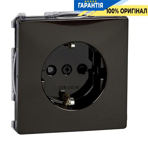 Розетка із заземленням Merten SD MTN2300-4015 коричневий