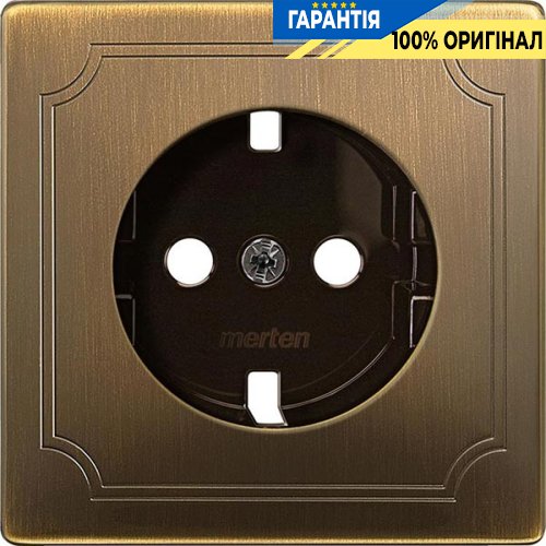 Панель для электрической розетки Merten SD MTN2331-4143 античная латунь