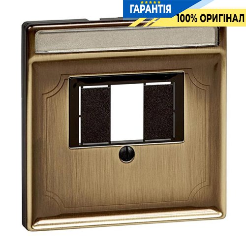Накладка TAE 1-а Merten SD MTN297843 Антична латунь