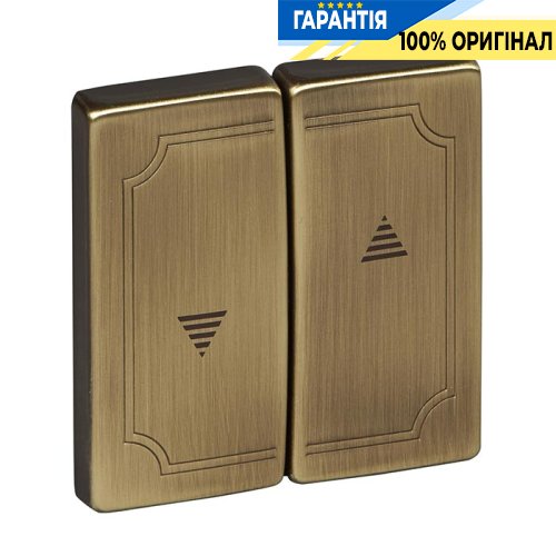 Клавіша для перемикання жалюзі Merten SD MTN411543 антична латунь