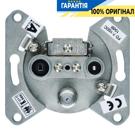 Розетка антенная, 3 отв., проходная, 4593 Berker