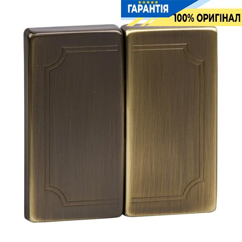 Клавіша для вимикача 2-кл. Merten SD MTN412543 Антична латунь
