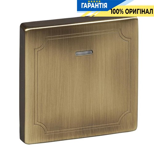 Клавиша 1-я с подсветкой Merten SD MTN438043 античная латунь