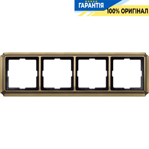 Рамка 4-а, Merten MTN483443 Antik Антична латунь