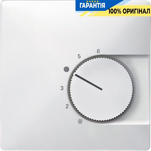 Накладка терморегулятора тепл. пола с переключателем Merten MTN537419 полярно-белый