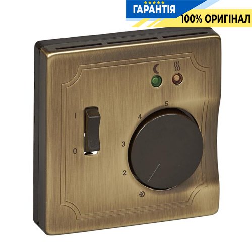 Панель терморегулятора для теплого пола Merten SD MTN537543 Античная латунь