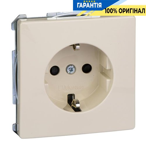Розетка с з/к и с защитными шторками Merten SD MTN2300-4044 Бежевый