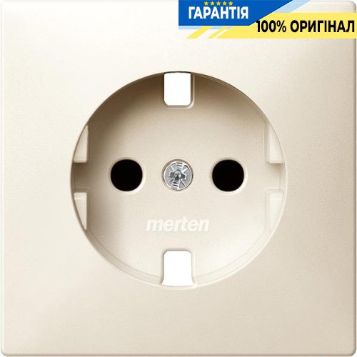 Накладка розетки с з/к и шторками Merten SD MTN2330-4044 Бежевый