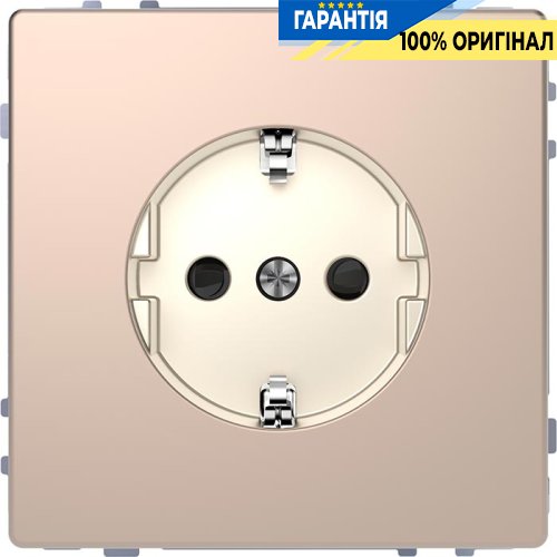 Розетка з/к і шторками D-Life «Шампань» Merten MTN2300-6051