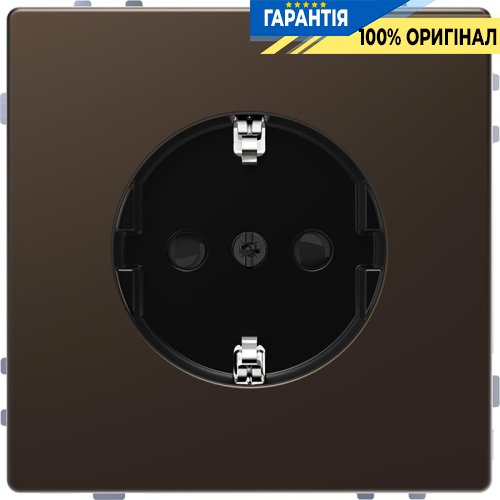 Розетка з/к і шторками D-Life «Мокко» Merten MTN2300-6052
