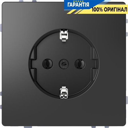 Розетка з/к без шторок D-Life Антрацит Merten MTN2301-6034