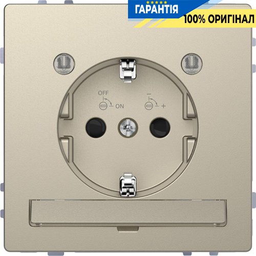 Розетка з з/к і LED модулем D-Life «Сахара» Merten MTN2304-6033