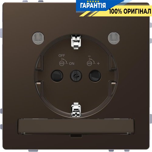 Розетка з з / к і LED модулем D-Life «Мокко» Merten MTN2304-6052