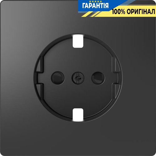 Центральная панель D-Life для розетки со шторками «Антрацит» Merten MTN2330-6034