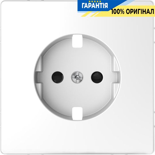 Центральная панель D-Life для розетки со шторками «Белый лотос» Merten MTN2330-6035