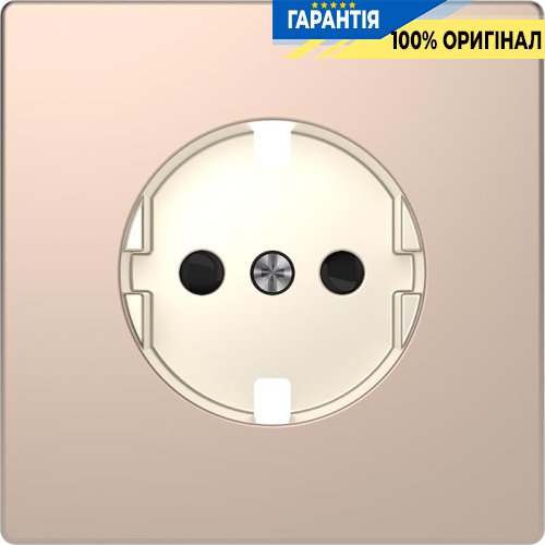 Центральная панель D-Life для розетки со шторками «Шампань» Merten MTN2330-6051