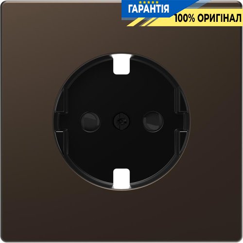 Центральна панель D-Life для розетки зі шторками «Мокко» Merten MTN2330-6052