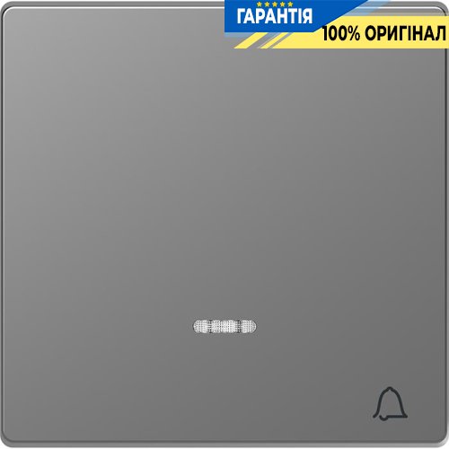 Клавиша D-Life для LED звонок «Нержавеющая сталь» Merten MTN3325-6036