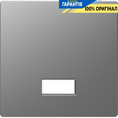 Клавіша з полем для символу D-Life «Нержавіюча сталь» Merten MTN3350-6036