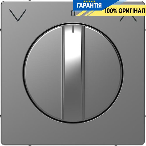 Накладка для поворотного механизма роллет «Нержавеющая сталь» Merten MTN3875-6036