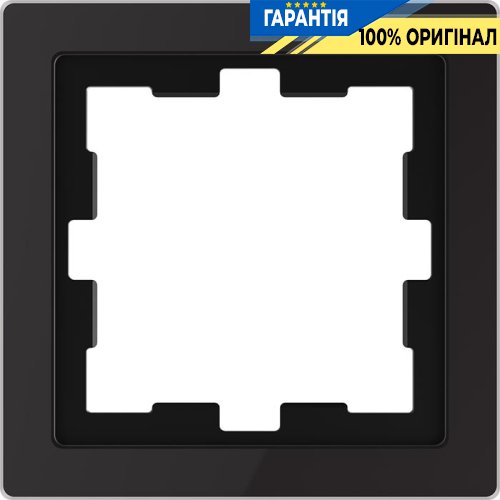Рамка 1-а D-Life «Чорний онікс», Merten MTN4010-6503