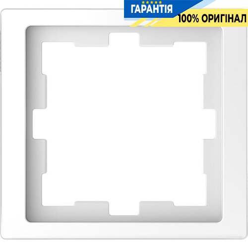 Рамка 1-постовая D-Life «Белый лотос», Merten MTN4010-6535