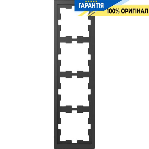 Рамка 4-постовая D-Life «Антрацит», Merten MTN4040-6534
