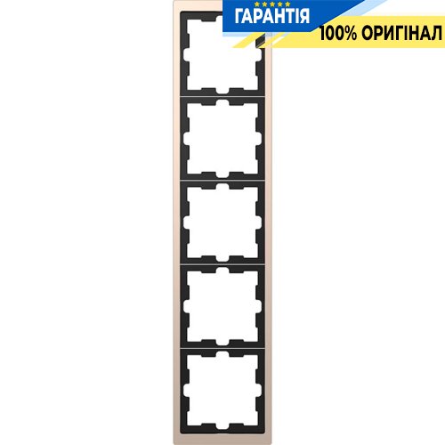 Рамка 4-а D-Life «Шампань», Merten MTN4040-6551