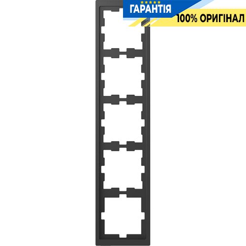 Рамка 5-постовая D-Life «Антрацит», Merten MTN4050-6534