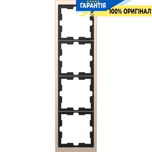 Рамка 5-а D-Life «Шампань», Merten MTN4050-6551
