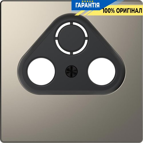 Центральная панель D-Life для TV розетки «Никель» Merten MTN4123-6050