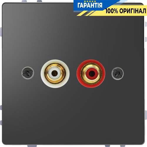 Аудіороз'єм з мод. тюльпан D-Life «Антрацит» Merten MTN4350-6034