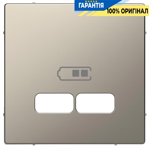 Центральная панель D-Life для USB «Никель» Merten MTN4367-6050