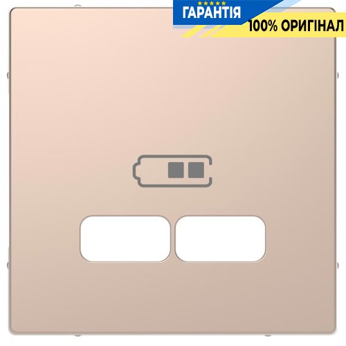 Центральна панель D-Life для USB «Шампань» Merten MTN4367-6051