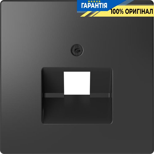 Центральная панель D-Life для 1-й RJ45 «Антрацит» Merten MTN4521-6034