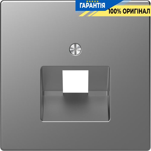 Центральная панель D-Life для 1-й RJ45 «Нержавеющая сталь» Merten MTN4521-6036
