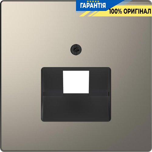 Центральная панель D-Life для 1-й RJ45 «Никель» Merten MTN4521-6050